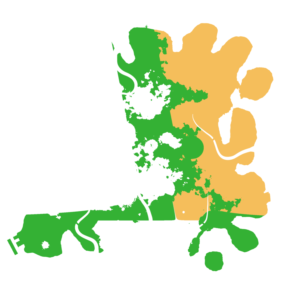 Biome Rust Map: Procedural Map, Size: 3500, Seed: 734590