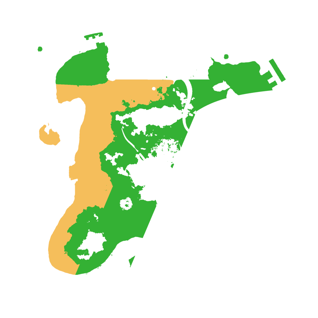 Biome Rust Map: Procedural Map, Size: 2600, Seed: 23