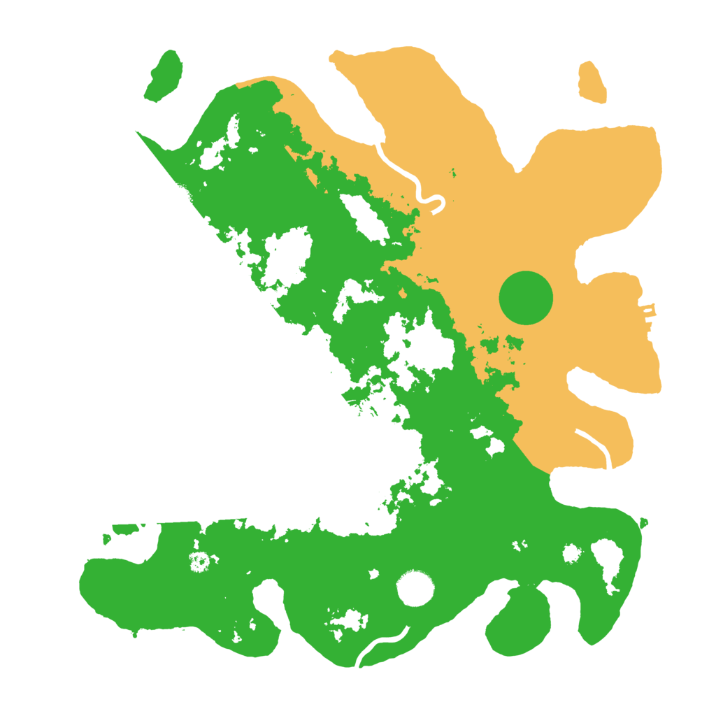 Biome Rust Map: Procedural Map, Size: 3500, Seed: 2628