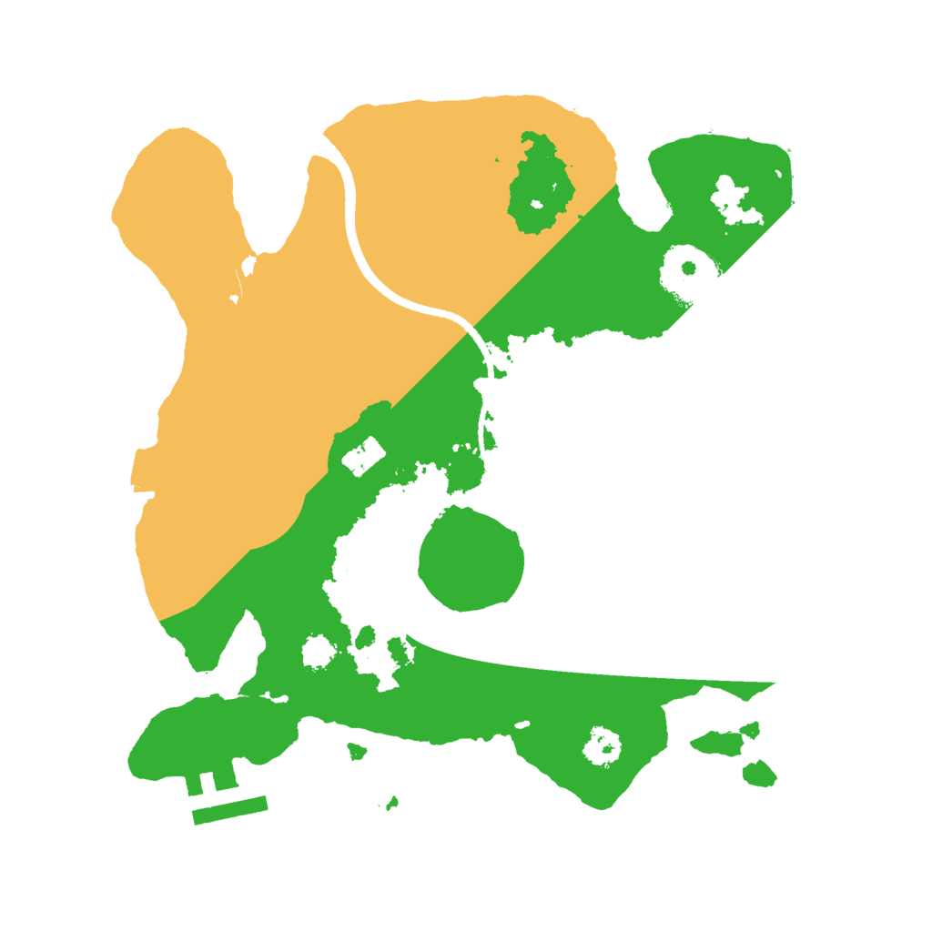 Biome Rust Map: Procedural Map, Size: 2500, Seed: 418088973