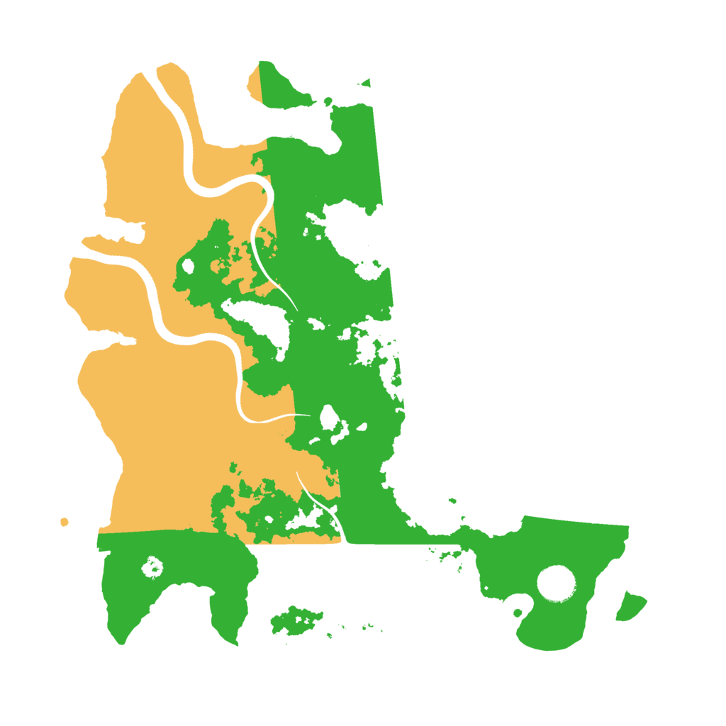 Biome Rust Map: Procedural Map, Size: 3500, Seed: 234667