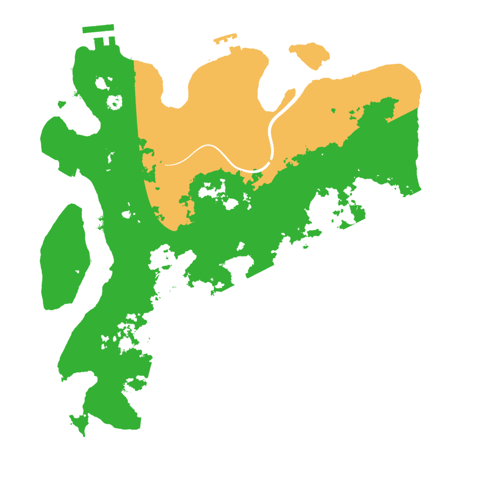Biome Rust Map: Procedural Map, Size: 3200, Seed: 452365314