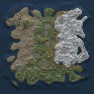 Thumbnail Rust Map: Procedural Map, Size: 4000, Seed: 157, 19 Monuments