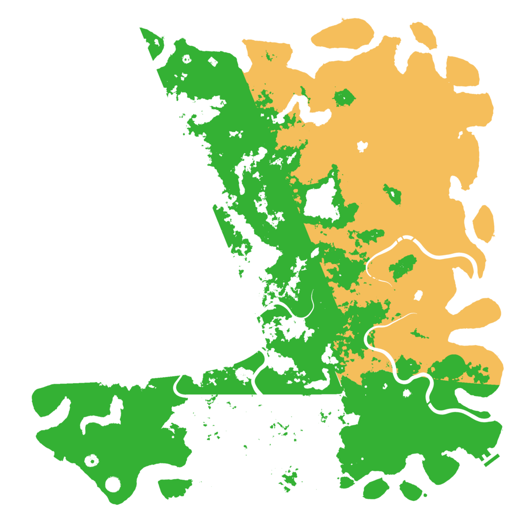 Biome Rust Map: Procedural Map, Size: 6000, Seed: 8282021
