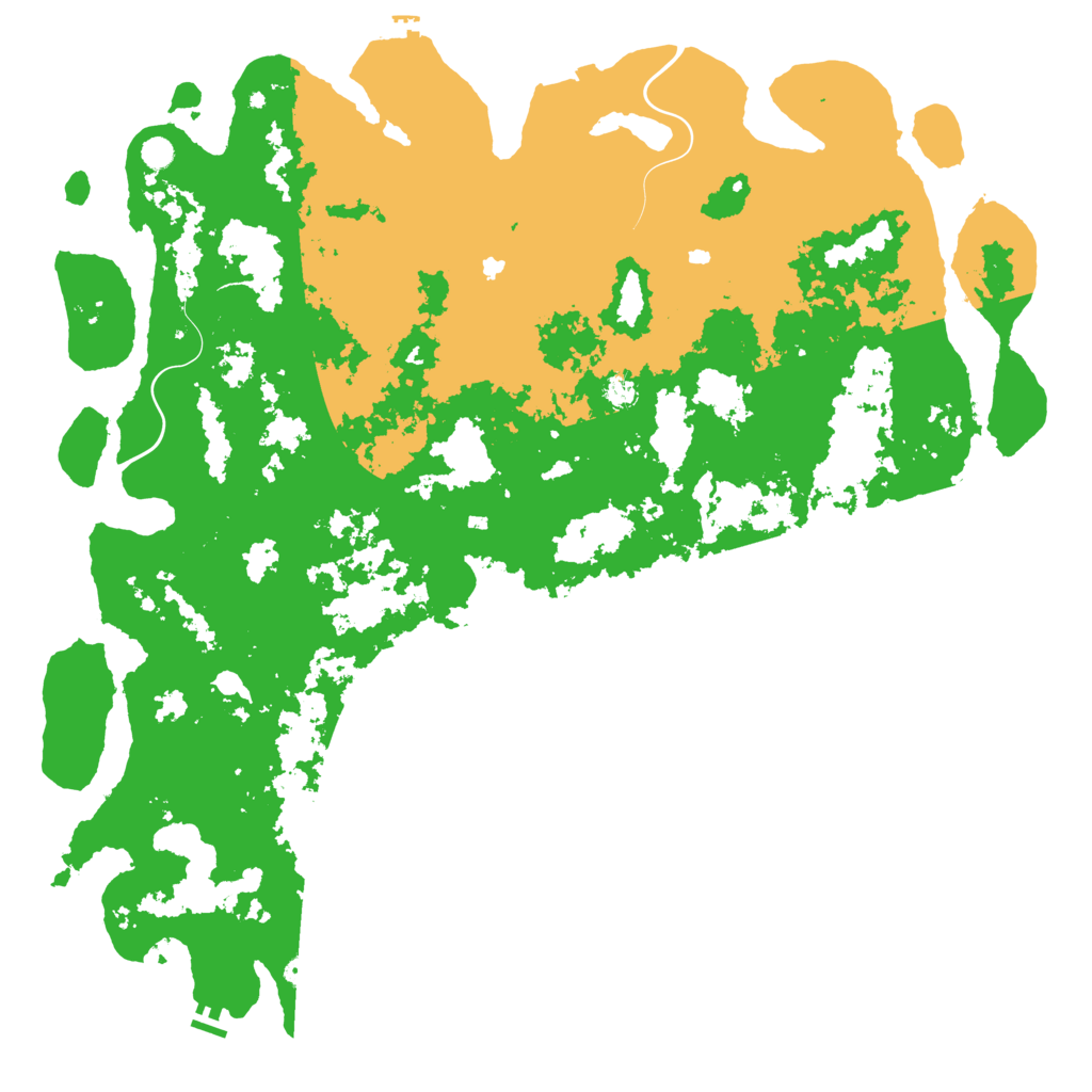Biome Rust Map: Procedural Map, Size: 6000, Seed: 897729420