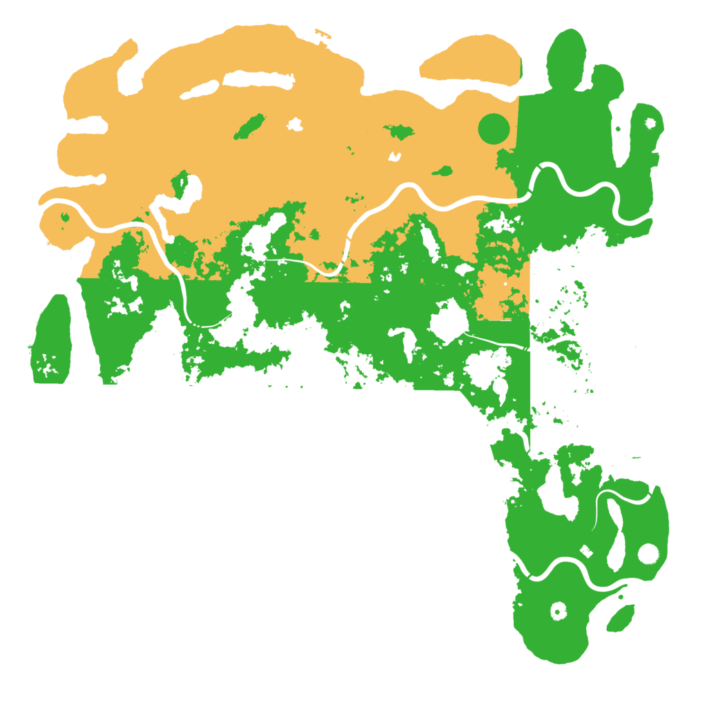 Biome Rust Map: Procedural Map, Size: 6000, Seed: 85235179