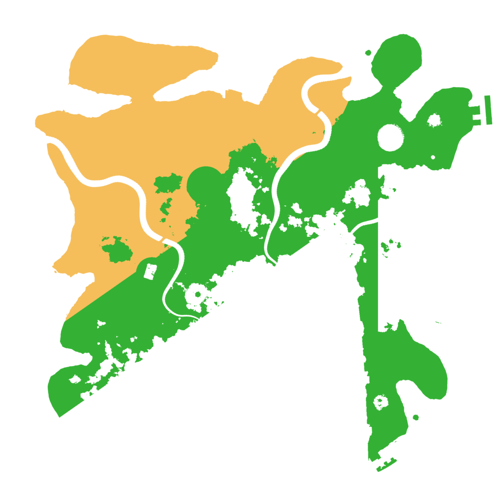 Biome Rust Map: Procedural Map, Size: 3500, Seed: 824216722