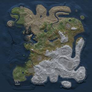 Thumbnail Rust Map: Procedural Map, Size: 4000, Seed: 708784582, 15 Monuments