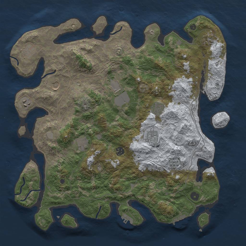 Rust Map: Procedural Map, Size: 4250, Seed: 20220622, 19 Monuments