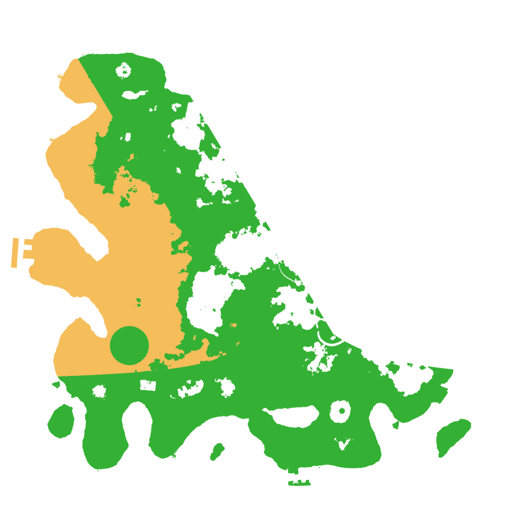 Biome Rust Map: Procedural Map, Size: 3500, Seed: 78280882