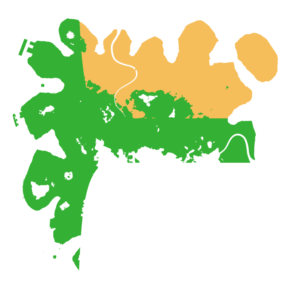 Biome Rust Map: Procedural Map, Size: 3500, Seed: 292236155