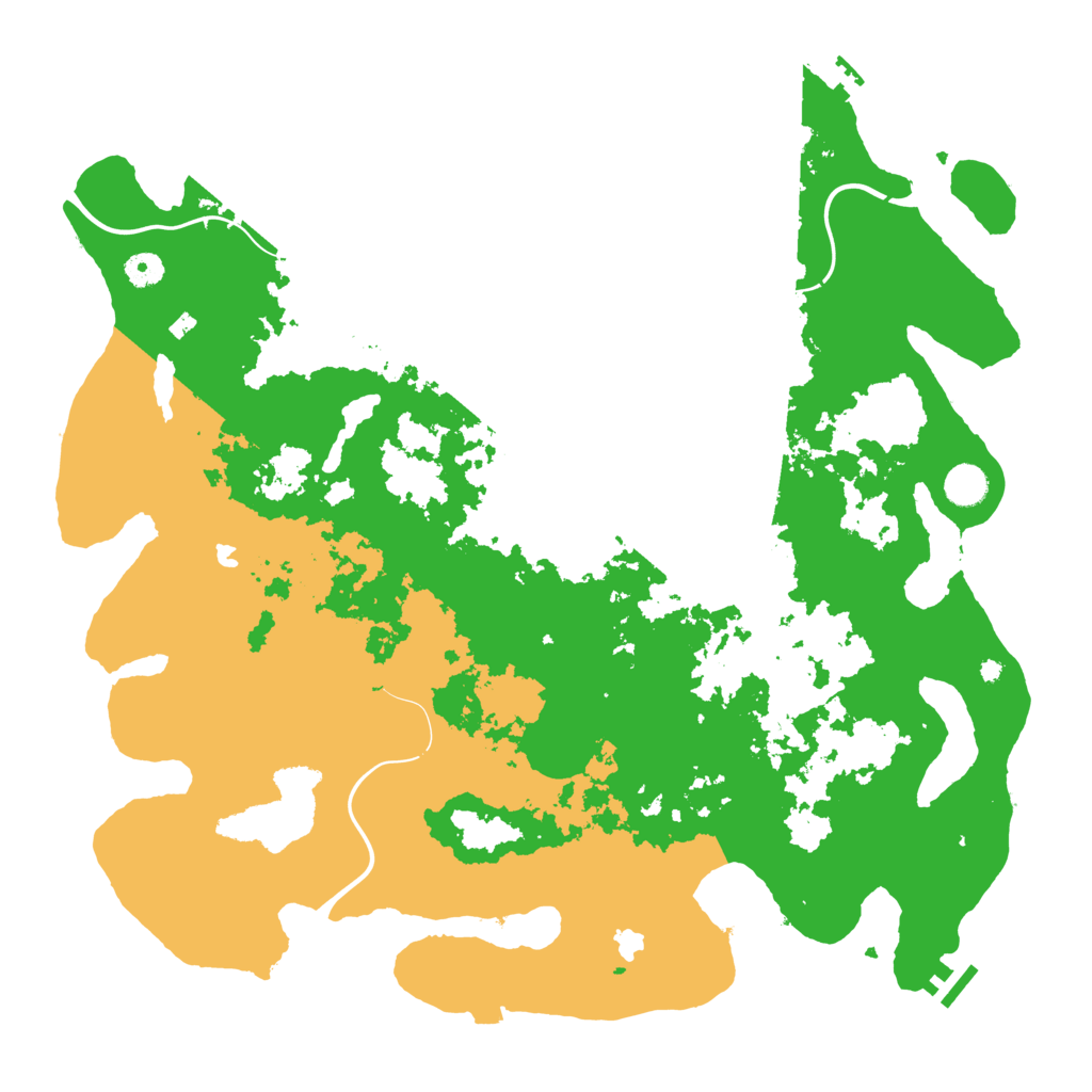 Biome Rust Map: Procedural Map, Size: 4500, Seed: 2066970536