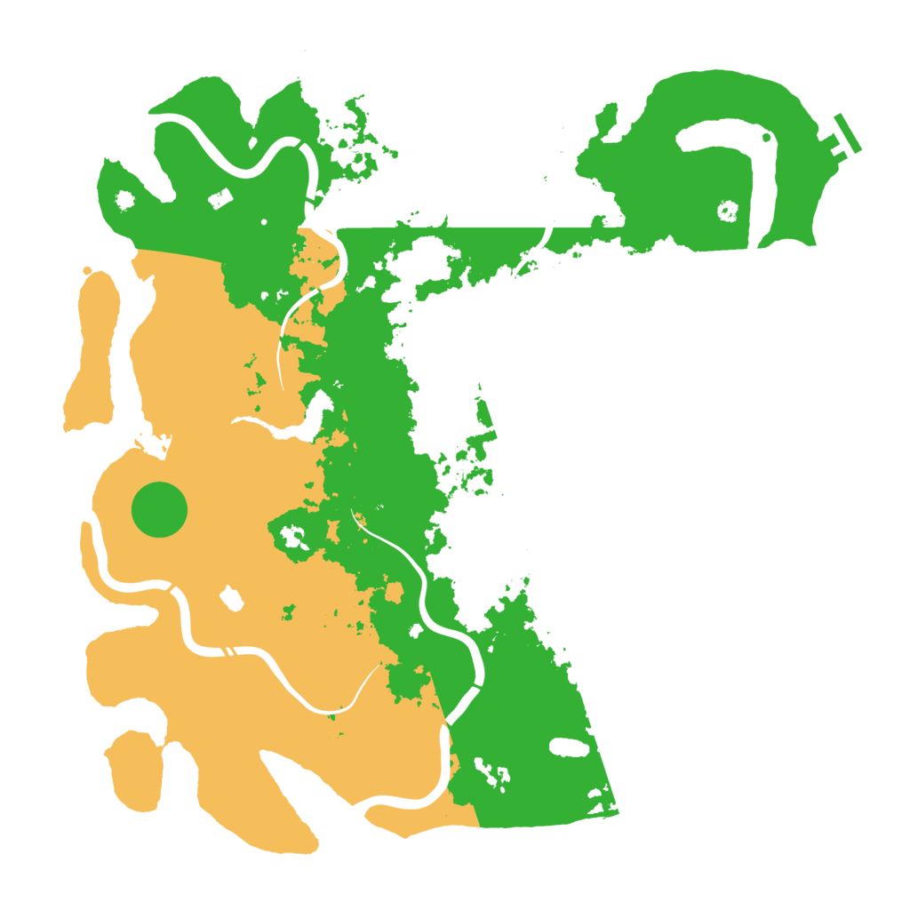 Biome Rust Map: Procedural Map, Size: 4300, Seed: 5441321