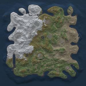 Thumbnail Rust Map: Procedural Map, Size: 4250, Seed: 1747751882, 19 Monuments