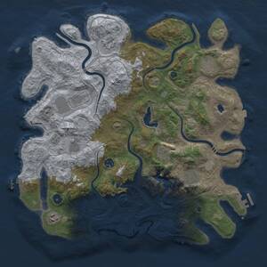 Thumbnail Rust Map: Procedural Map, Size: 4250, Seed: 1747751882, 15 Monuments