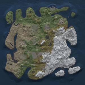 Thumbnail Rust Map: Procedural Map, Size: 3500, Seed: 1892559237, 20 Monuments