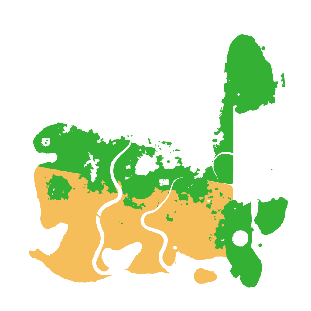 Biome Rust Map: Procedural Map, Size: 3500, Seed: 6332