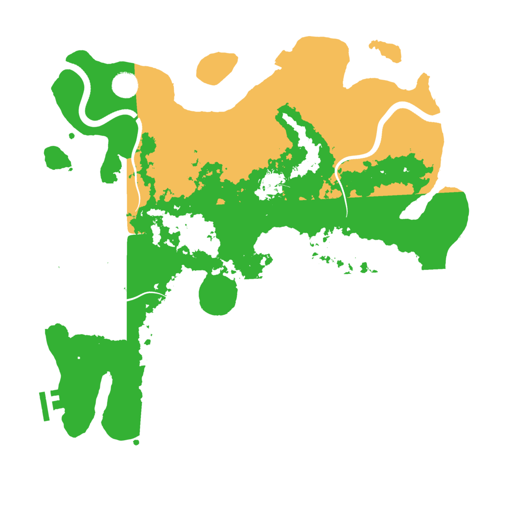 Biome Rust Map: Procedural Map, Size: 3500, Seed: 840112