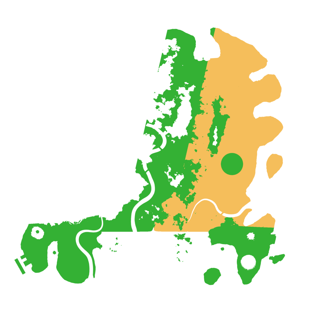 Biome Rust Map: Procedural Map, Size: 3700, Seed: 299396403