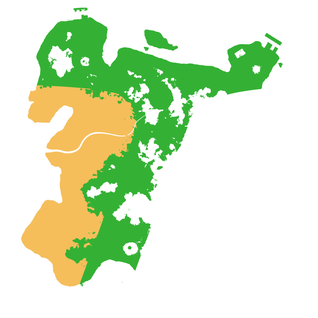 Biome Rust Map: Procedural Map, Size: 3500, Seed: 1235567936