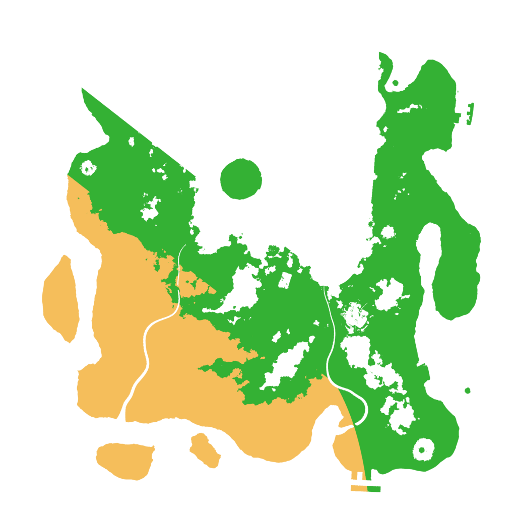 Biome Rust Map: Procedural Map, Size: 3500, Seed: 3985394