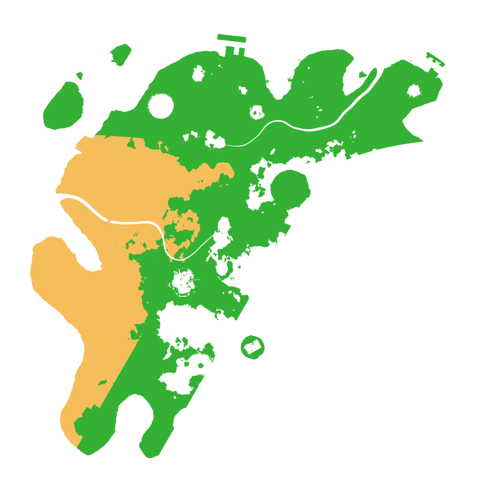 Biome Rust Map: Procedural Map, Size: 3500, Seed: 64359410