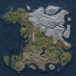Thumbnail Rust Map: Procedural Map, Size: 4250, Seed: 5935543, 15 Monuments