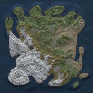 Thumbnail Rust Map: Procedural Map, Size: 3850, Seed: 235409666, 19 Monuments