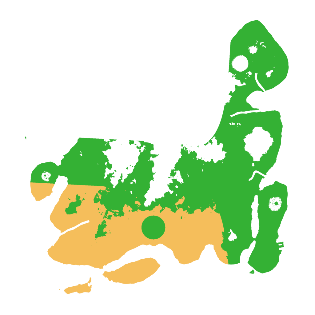 Biome Rust Map: Procedural Map, Size: 3500, Seed: 98347981