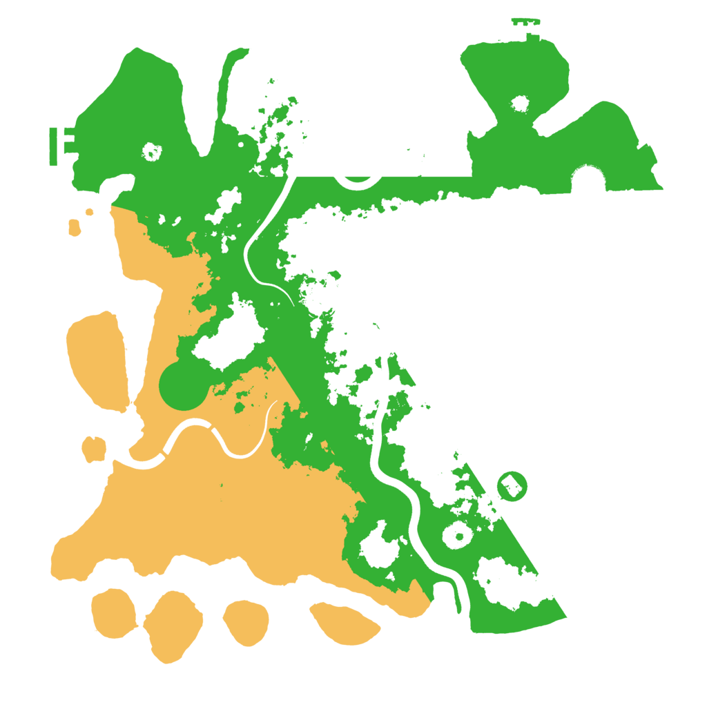 Biome Rust Map: Procedural Map, Size: 3750, Seed: 58771