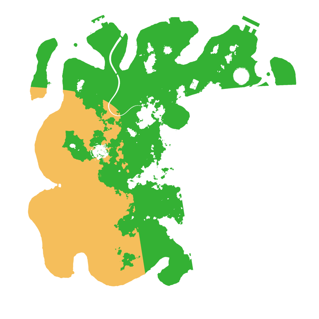 Biome Rust Map: Procedural Map, Size: 3500, Seed: 594906944