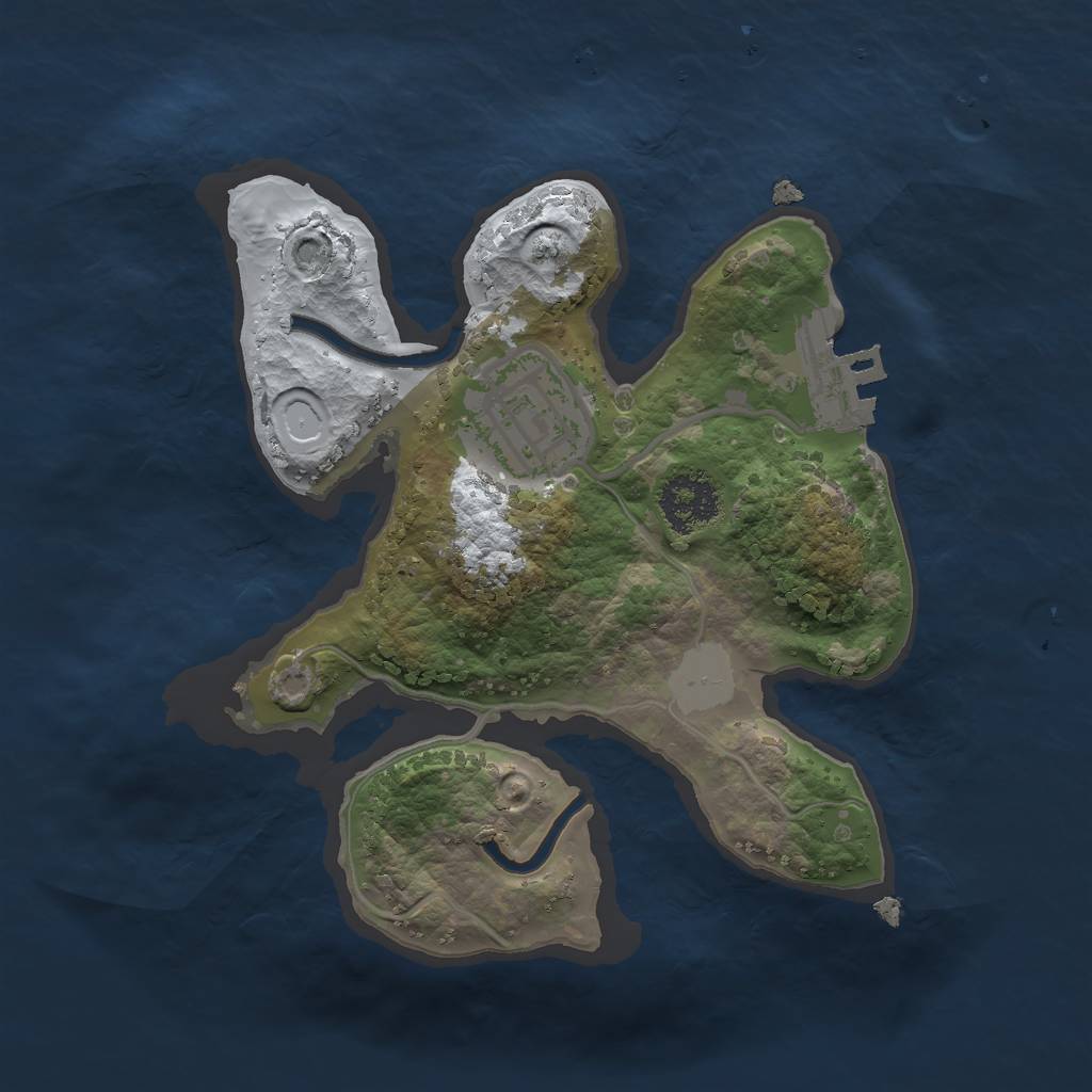 Rust Map: Procedural Map, Size: 1917, Seed: 1857247635, 7 Monuments