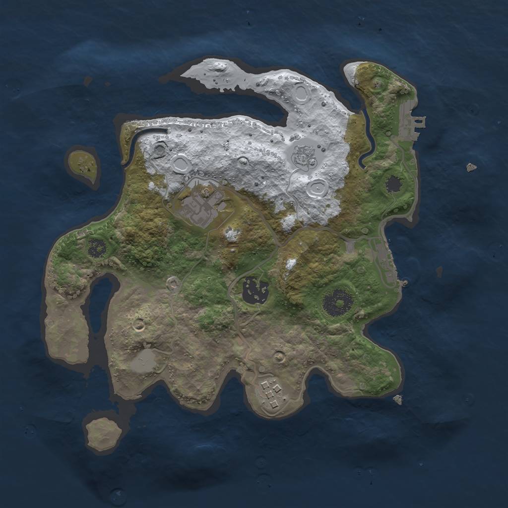 Rust Map: Procedural Map, Size: 2700, Seed: 1612529172, 11 Monuments