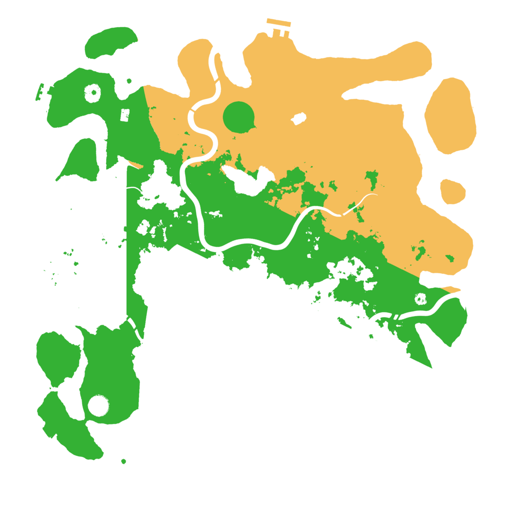 Biome Rust Map: Procedural Map, Size: 4250, Seed: 5411
