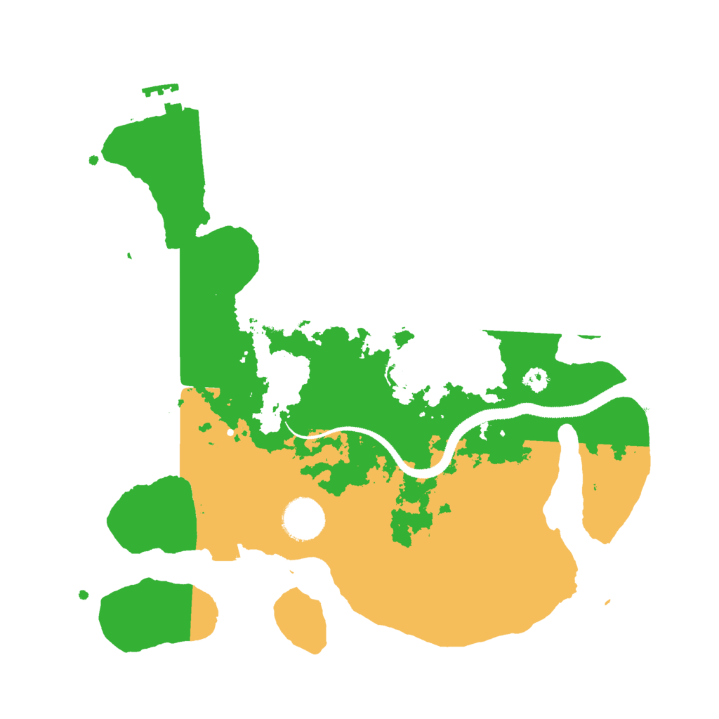 Biome Rust Map: Procedural Map, Size: 3000, Seed: 23395