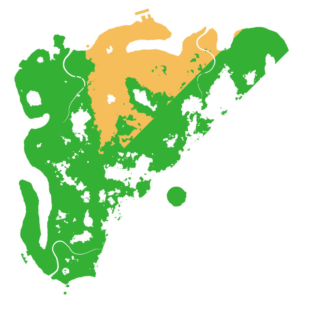 Biome Rust Map: Procedural Map, Size: 4500, Seed: 3145921