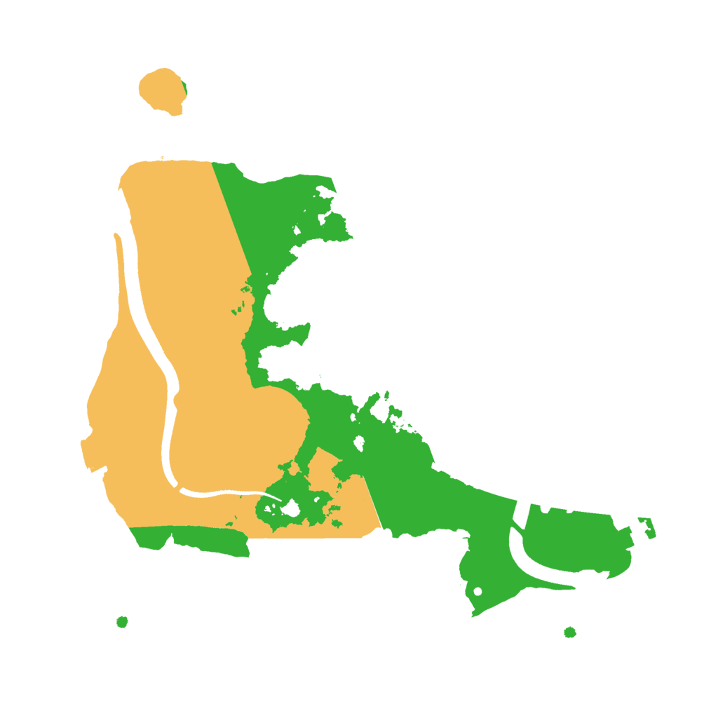 Biome Rust Map: Procedural Map, Size: 2500, Seed: 479182418
