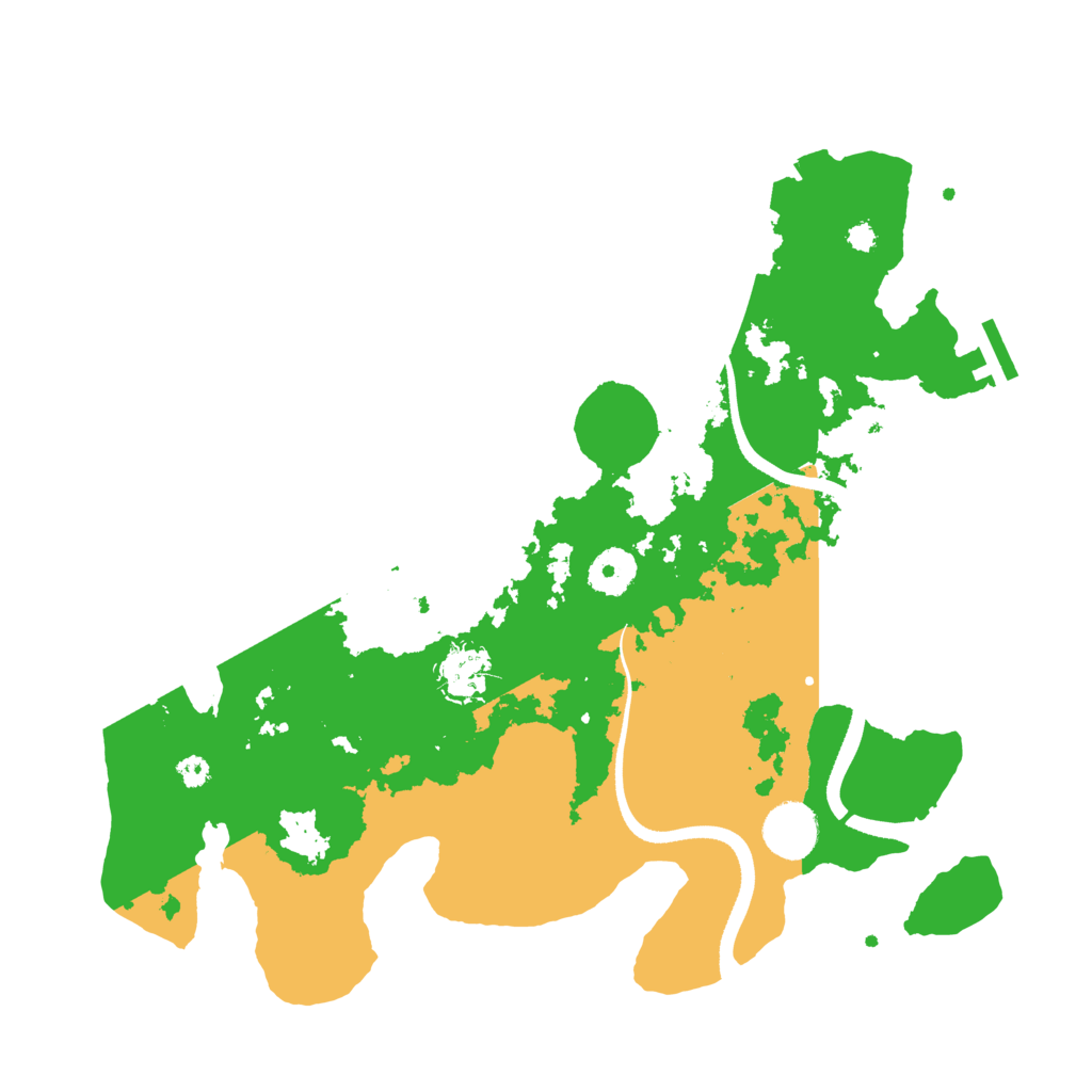 Biome Rust Map: Procedural Map, Size: 3500, Seed: 367693339