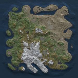 Thumbnail Rust Map: Procedural Map, Size: 4000, Seed: 40961, 19 Monuments