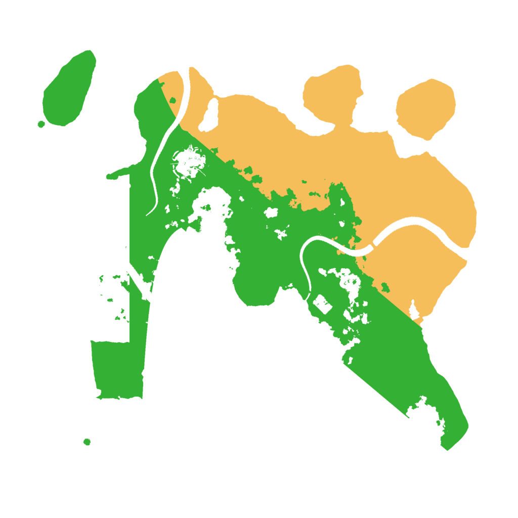 Biome Rust Map: Procedural Map, Size: 3000, Seed: 58687136