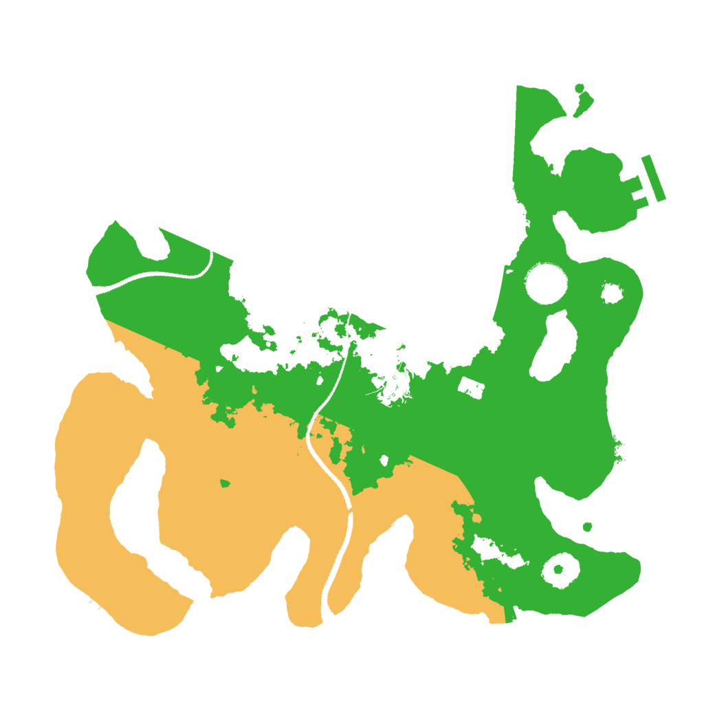 Biome Rust Map: Procedural Map, Size: 3000, Seed: 12600