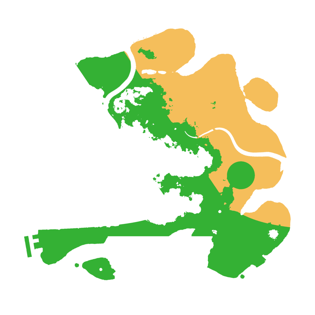 Biome Rust Map: Procedural Map, Size: 3000, Seed: 1591328648
