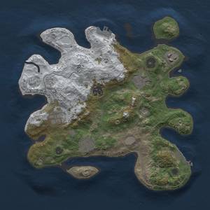 Thumbnail Rust Map: Procedural Map, Size: 3000, Seed: 25592, 14 Monuments