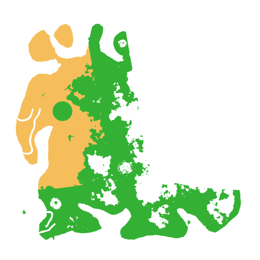 Biome Rust Map: Procedural Map, Size: 3500, Seed: 35490