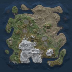 Thumbnail Rust Map: Procedural Map, Size: 3700, Seed: 630775117, 20 Monuments