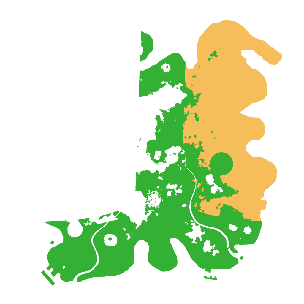 Biome Rust Map: Procedural Map, Size: 3500, Seed: 465165738