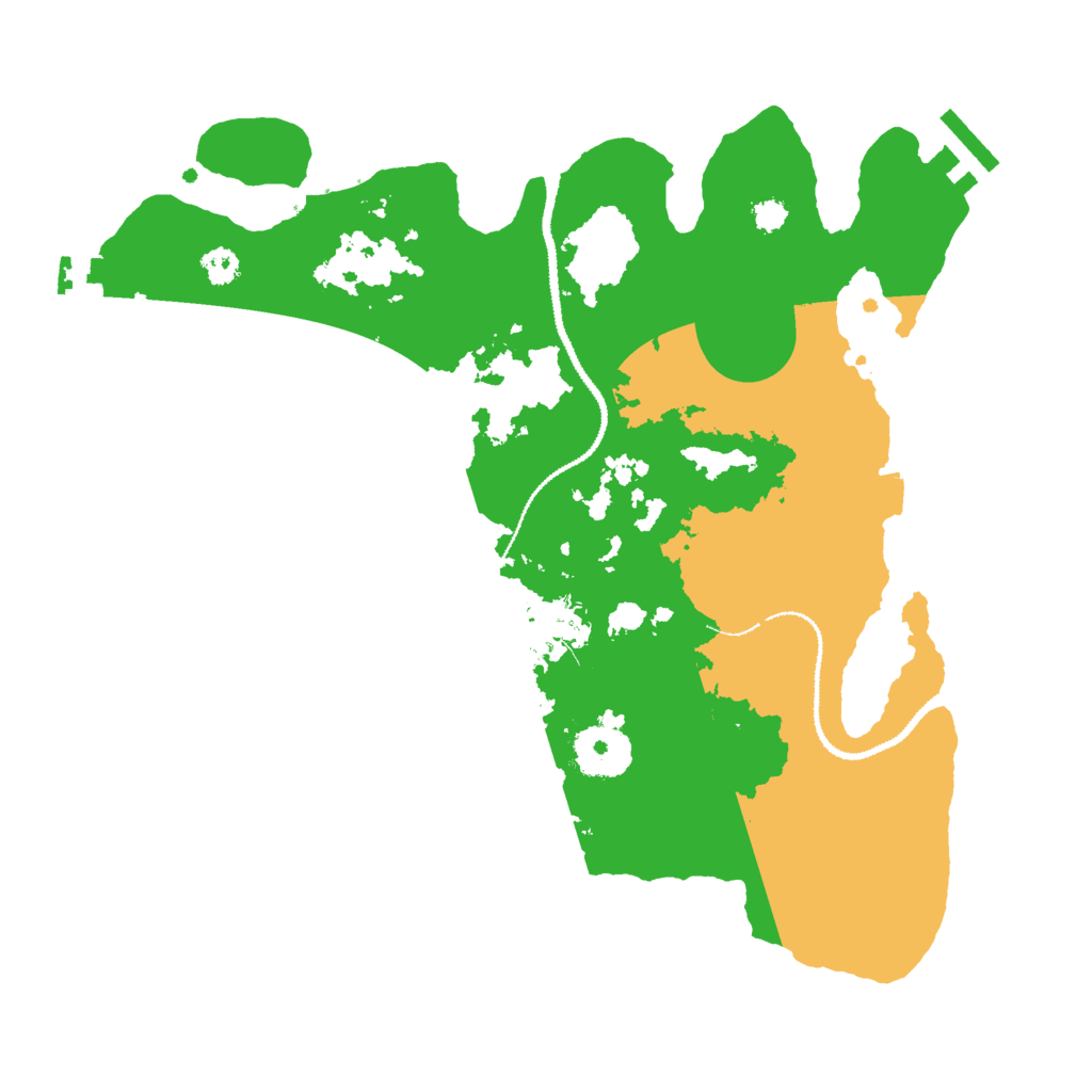 Biome Rust Map: Procedural Map, Size: 3000, Seed: 30333