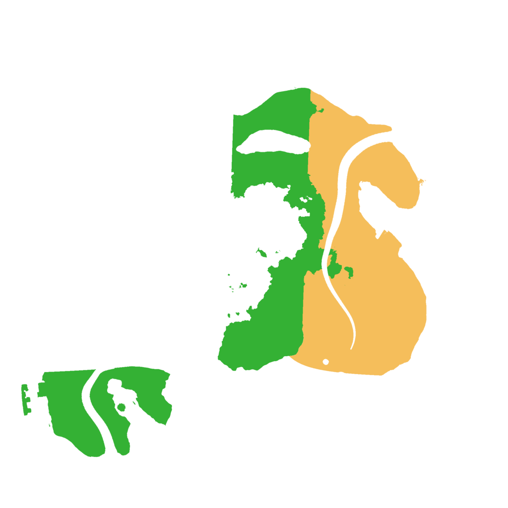 Biome Rust Map: Procedural Map, Size: 2500, Seed: 51545