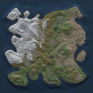 Thumbnail Rust Map: Procedural Map, Size: 3500, Seed: 636342875, 20 Monuments