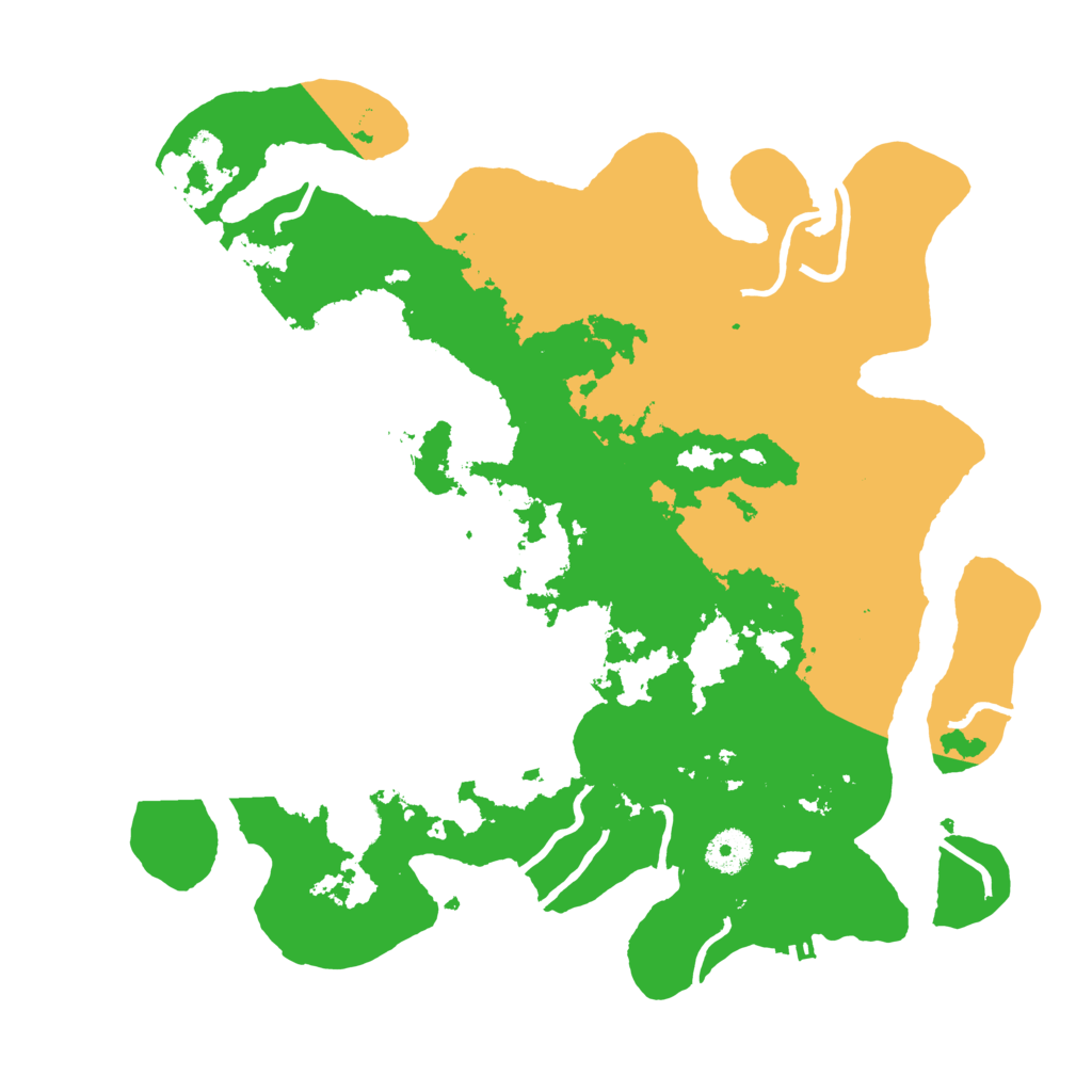 Biome Rust Map: Procedural Map, Size: 3700, Seed: 583212560